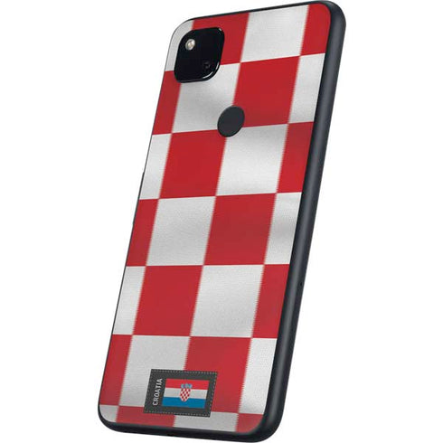 Croatia Soccer Flag Google Pixel 4a Skin